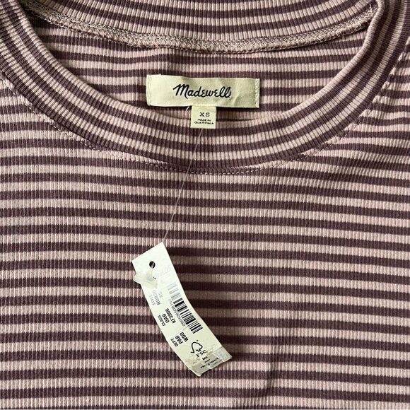 Madewell NWT Striped Brightside Tee XS - Picture 1 of 6